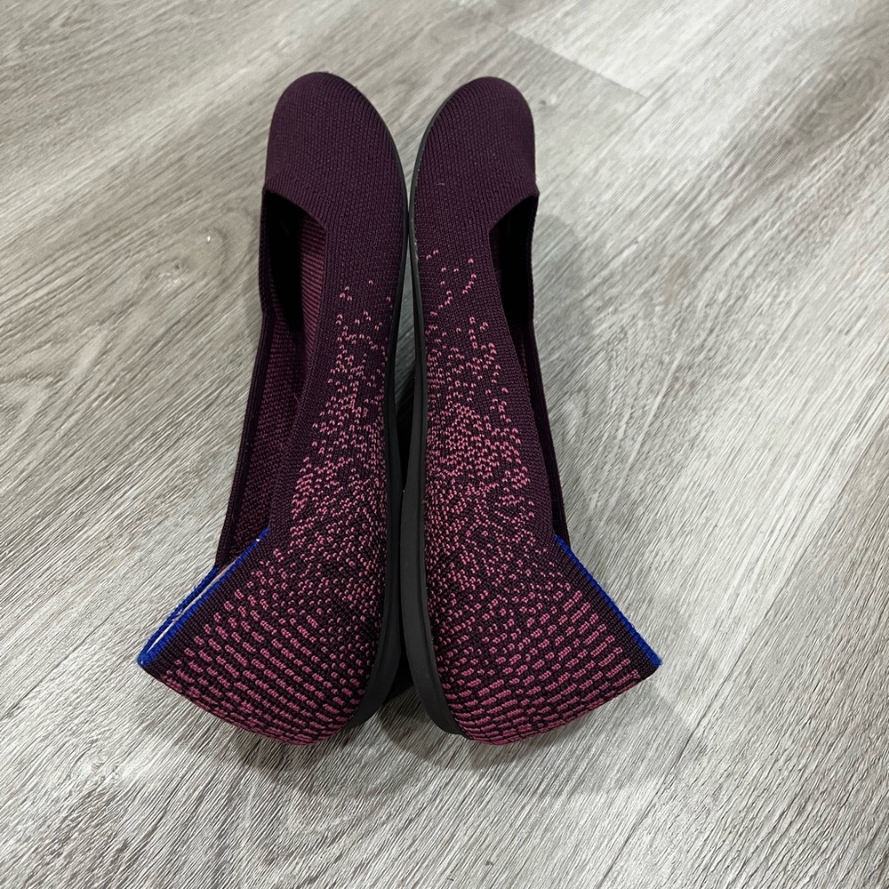 Rothy's Fig Python Round Toe Flats Size 8 - image 5